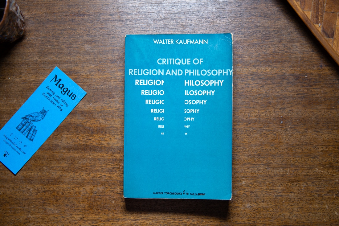 Critique of Religion and Philosophy by Walter Kaufmann