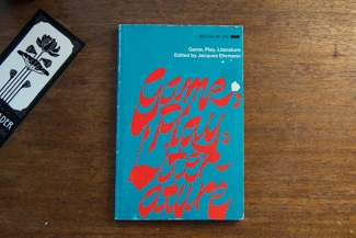 Game, Play, Literature cover